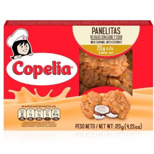 Copelia Dulce de Leche and Coconut Panelitas - Snack Pack of 6